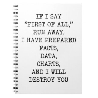 Eerste van alle grappige Kantoor Cadeaubont Cowerk Notitieboek