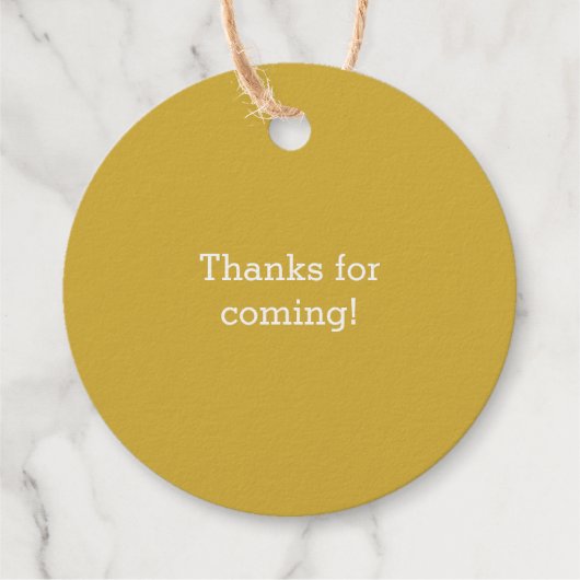 Eerste Verjaardag 1ste Verjaardag, Nummer één Fanc Bedankjes Labels (Achterkant)