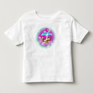 Eerste verjaardag airbrush cupcake voor baby kinder shirts