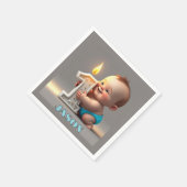 "EERSTE VERJAARDAG BABY" SERVET (Hoek)