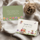 Eerste verjaardag bedankkaart voor fee Veel dank f