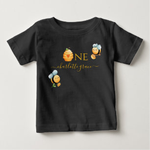 Eerste verjaardag Bee-Day Baby T-shirt