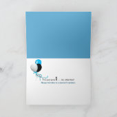 Eerste Verjaardag beer in vliegtuig Kaart (Binnen)