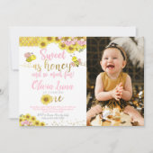 Eerste verjaardag bijen kaart (Voorkant)