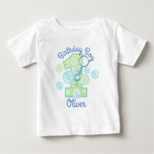 Eerste verjaardag bubble peuter tshirts