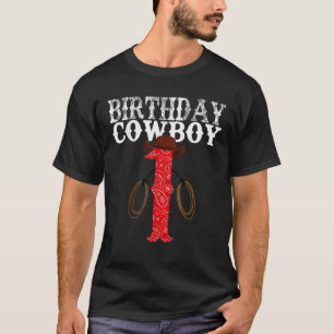 Eerste verjaardag Cowboy Western Rodeo Party One T-shirt