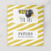 Eerste Verjaardag Custom Tafelteken (Buitenkant ongevouwen)