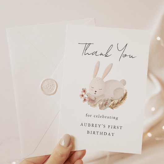 Eerste verjaardag Dank je wel voor Cute Sleeping B