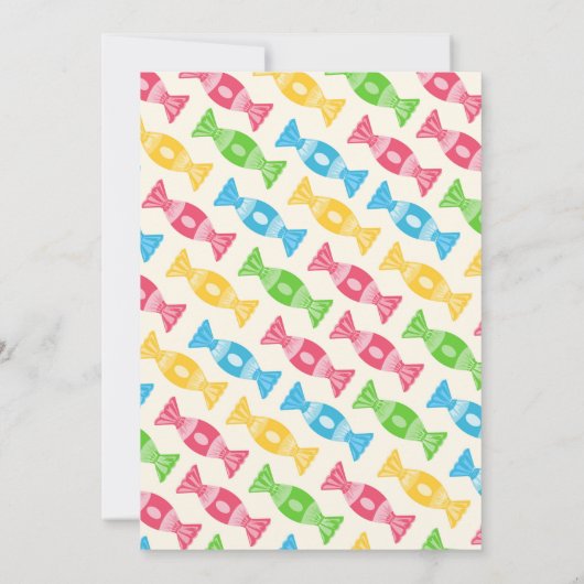 eerste verjaardag drie cupcakes babymeisjesfeest kaart (Achterkant)