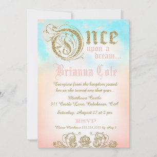 Eerste verjaardag een keer op een droom prinses In Kaart