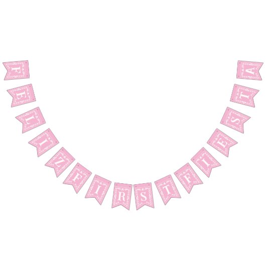 Eerste verjaardag Fiesta Party Bunting Banner Deco (Alle)