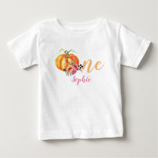Eerste Verjaardag Flower Pumpkin Shirt