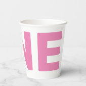 Eerste verjaardag Foto Verjaardag Papieren Bekers (Achterkant)