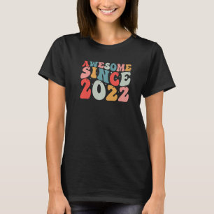 Eerste verjaardag Geweldige sinds 2022 Retro 1 ja T-shirt