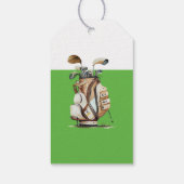 Eerste verjaardag golf gepersonaliseerde foto cadeaulabel (Achterkant)