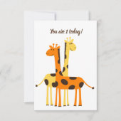 Eerste verjaardag Hartelijk dank Bedankkaart (Voorkant)