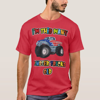 Eerste verjaardag... ik ben zo veel Monster Trucks T-shirt