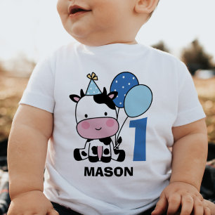 Eerste verjaardag jongen Cute koe ballonnen Persoo