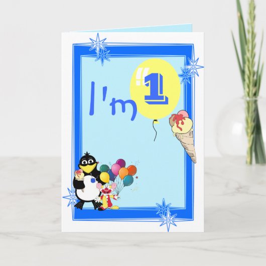 Eerste verjaardag kaart (Voorkant)