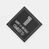 Eerste verjaardag: Kunst Deco Geïnspireerde kijk " Servet (Hoek)