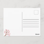 Eerste verjaardag Lente Kersenbloesems Bloemig Cut Briefkaart (Achterkant)