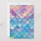 Eerste verjaardag Mermaid Kaart (Achterkant)