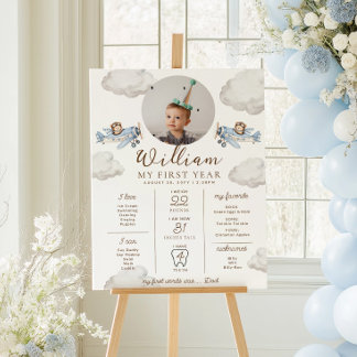 Eerste verjaardag mijlpaal tijdlijn voor Blue Bear Poster