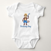 Eerste verjaardag Monkey Boy T-shirt (Voorkant)