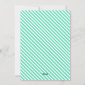 Eerste verjaardag Onderful typografie kaart (Achterkant)