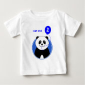 Eerste verjaardag schattige panda aangepaste tekst (Voorkant)