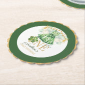 Eerste verjaardag St Patrick's Day gepersonaliseer Kartonnen Onderzetters (Gekanteld)