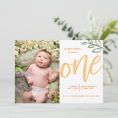 Eerste verjaardag: Stuffer verf vertrekt Kaart (Staand voorkant)