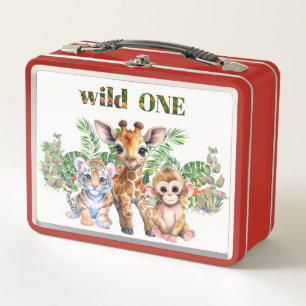 Eerste verjaardag Tijger Giraffe Aap Wilde Eén