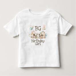 Eerste verjaardag van baby dieren kinder shirts