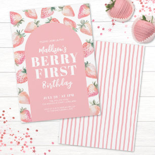 Eerste verjaardag van Berry 1e verjaardagsfeestje Kaart