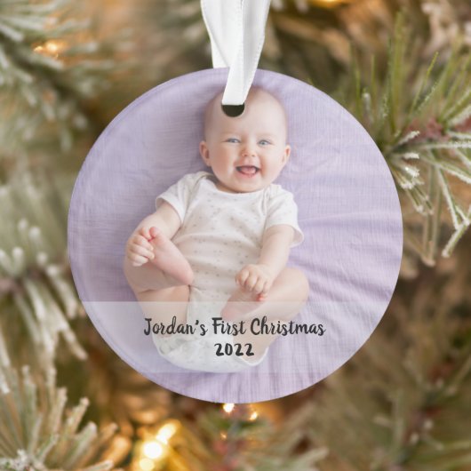 Eerste verjaardag van Cute baby's kerst Ornament (Boom)