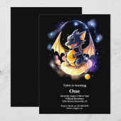 Eerste verjaardag van de Draak Kaart (Voorkant / Achterkant)