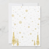 Eerste verjaardag van de gouden en zilverwinter kaart (Achterkant)