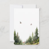 Eerste verjaardag van de grote jager bedankkaart (Achterkant)