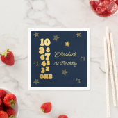 Eerste verjaardag van de jaarwisseling servet (Insitu)