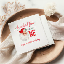 Eerste verjaardag van de Kerstman op de Vintage
