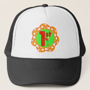 Eerste verjaardag van de verjaardag trucker pet