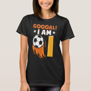 Eerste verjaardag van de Voetdag-wedstrijd 1 jaar T-shirt