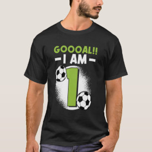 Eerste verjaardag van de Voetdag-wedstrijd 1 jaar T-shirt