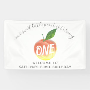 Eerste verjaardag van de zoete kleine doorsnee spandoek