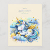 Eerste verjaardag van eenhoorn (of LEFTFTIJDIGE LE (Achterkant)