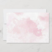 Eerste verjaardag van het roze ontbijt kaart (Achterkant)