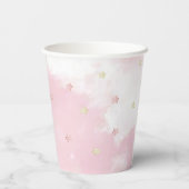 Eerste verjaardag van het roze ontbijt papieren bekers (Achterkant)