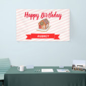 Eerste verjaardag van het roze ontbijt spandoek (Beurs)