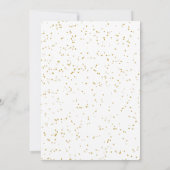 Eerste verjaardag van kerstfeest op de tribune kaart (Achterkant)